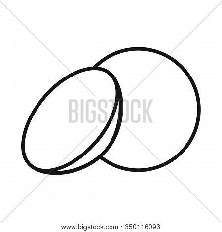 Isolated Object Of Lense And Contact Sign. Web Element Of Lense And Optical Stock Vector Illustratio