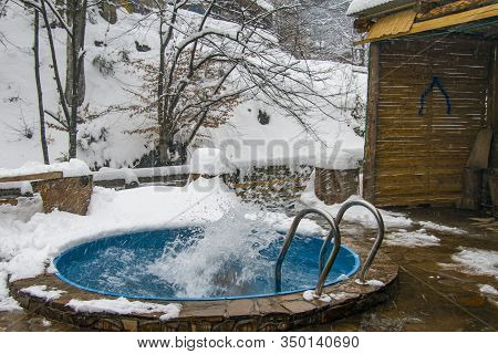 Swimming Pool For Swimming In Cold Healing Water In Winter
