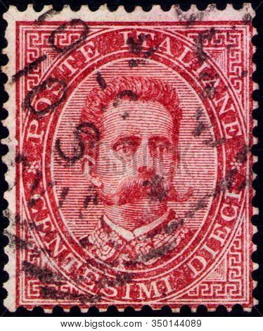 Saint Petersburg, Russia - February 01, 2020: Postage Stamp Issued In The Italy With The Image Of Th