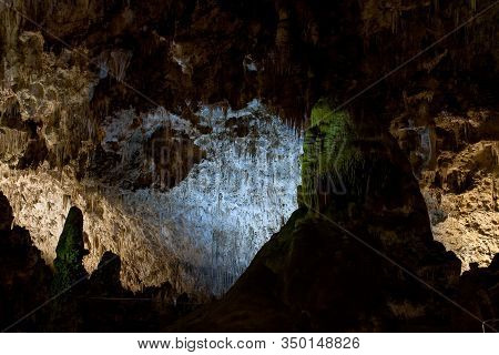 Cave Man-one Of The Many Chambers Deep Inside Carlsbad Cavern New Mexico
