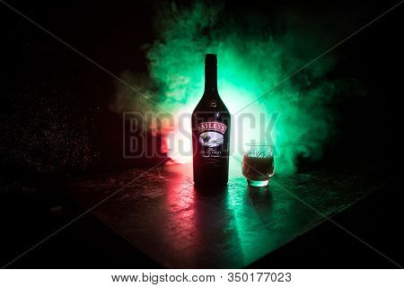 Baku, Azerbaijan - Feb 09, 2020:, 2016: Baileys Irish Cream Is An Irish Whiskey- And Cream-based Liq