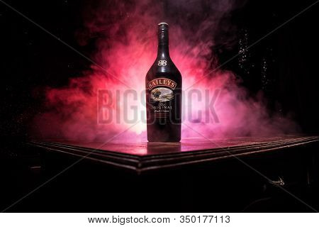 Baku, Azerbaijan - Feb 09, 2020:, 2016: Baileys Irish Cream Is An Irish Whiskey- And Cream-based Liq