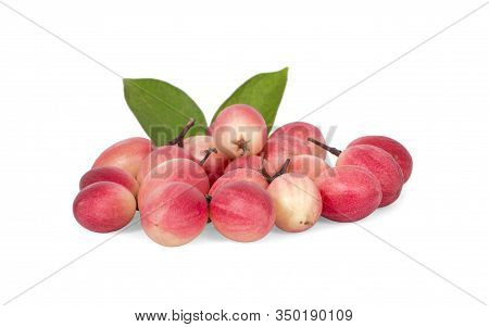 Pile Of Carissa Carandas Linn , Carunda, Karonda, Bengal Currants Or Carandas, Karanda Plum Fruits A