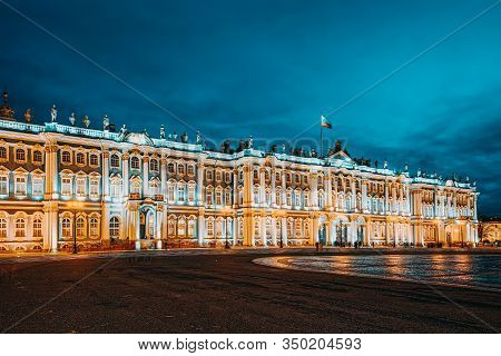 Winter Palace And Hermitage Museum.  Saint Petersburg. Russia.