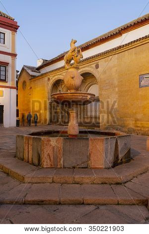 Typical Square Of Cordoba, Spain. Charming Place And Place Named In The Novel Don Qujote De La Manch