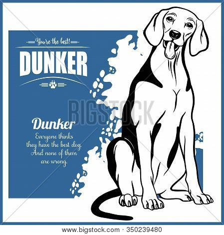 Dunker - Vector Template For T-shirt, Logo And Badges