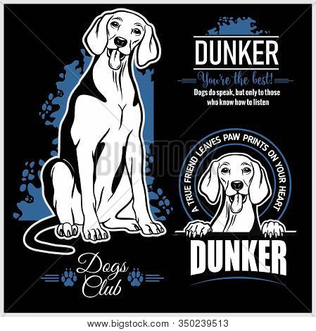 Dunker - Vector Set For T-shirt, Logo And Template Badges