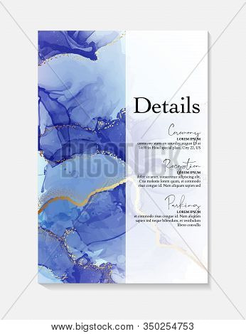Abstract Liquid Background, Colorful Navy 2020 Gold Metallic Texture, Iridescent Holographic Foil In