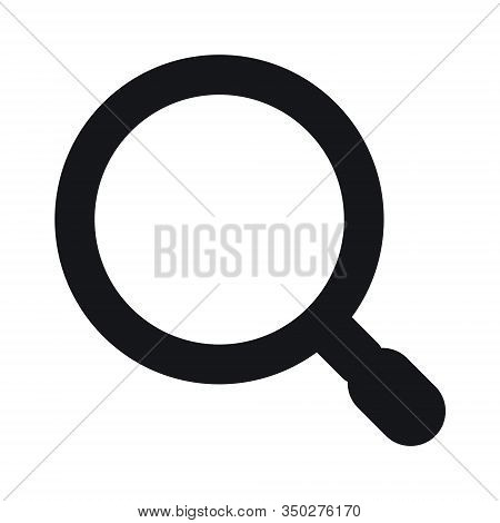 Magnifying Glass Vector Icon Or Search Icon, Flat Vector Icon Graphics On Isolated Vector Icon Backg