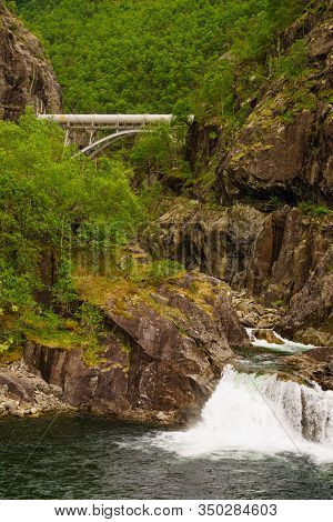 Allmannajuvet Mines Area Sauda. Norwegian National Tourist Scenic Route Ryfylke.