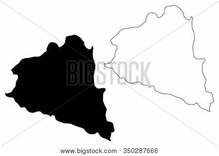 Prilep Municipality (republic Of North Macedonia, Pelagonia Statistical Region) Map Vector Illustrat
