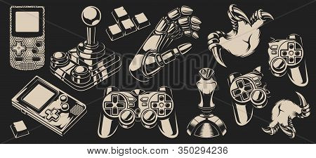 Set Of Vector Elements Design For Gaming Theme