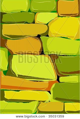 Cartoon Stone Wall