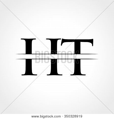 Ht Letter Type Logo Design Vector Template. Abstract Letter Ht Logo Design