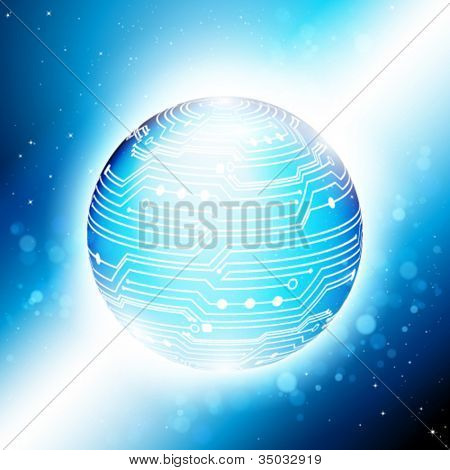 Abstract vector technologie. EPS-10.