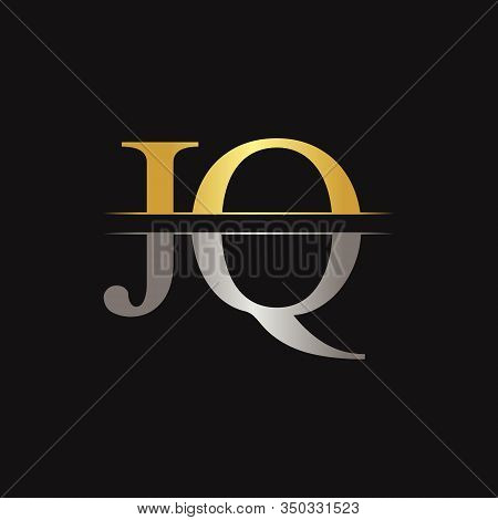 Jq Letter Type Logo Design Vector Template. Abstract Letter Jq Logo Design