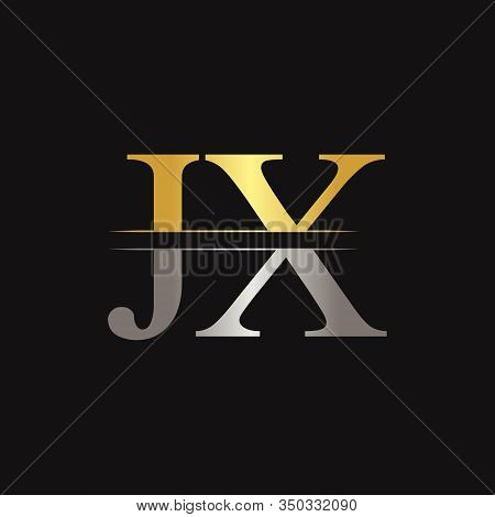 Jx Letter Type Logo Design Vector Template. Abstract Letter Jx Logo Design