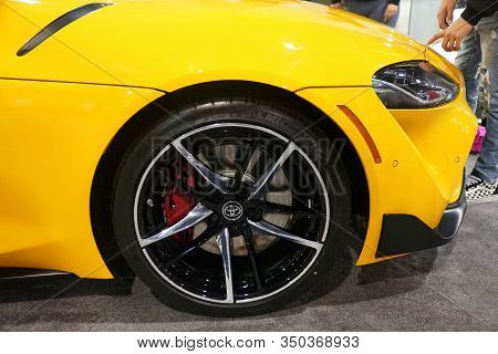 Philadelphia, Pennsylvania, U.s.a - February 9, 2020 - The Wheel Of The Nitro Yellow Color Of 2020 T