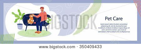 Pet Animal Care Supply And Products Banner Flyer.