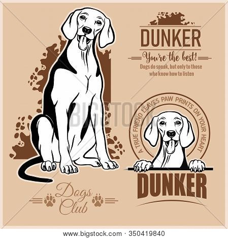 Dunker - Vector Set For T-shirt, Logo And Template Badges