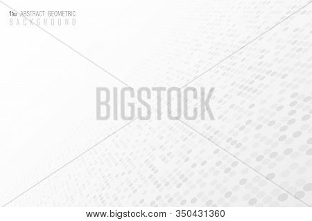 Abstract Dot Pattern Design Of Halftone Futuristic Decorative Background. Decorate For Ad, Poster, A