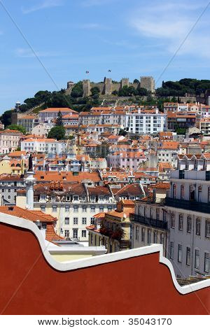 Castle hill, Lissabon, Portugal