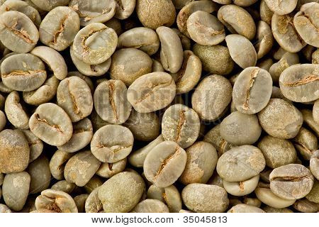 Grønne kaffebønner