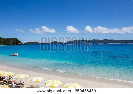 Remote Island Zamami Beach In Okinawa, Japan