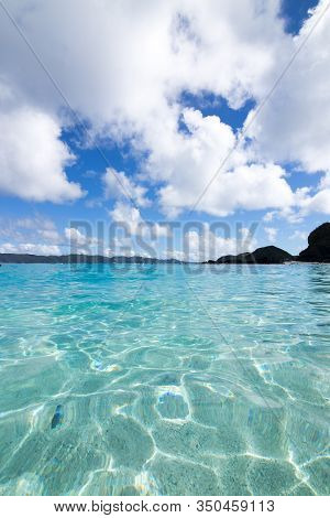 Remote Island Zamami Beach In Okinawa, Japan