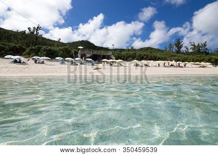 Remote Island Zamami Beach In Okinawa, Japan