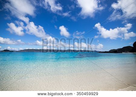 Remote Island Zamami Beach In Okinawa, Japan