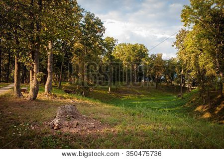 Upyte Mound (cicinskas Hill), Famous Geological Landmark In Panevezys District, Lithuania