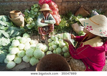 Kalaw rynku, Myanmar
