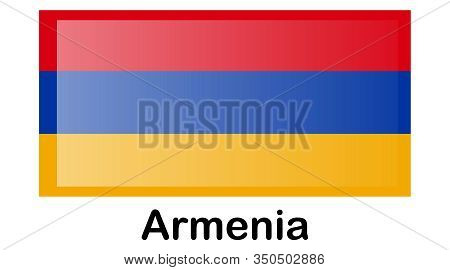 National Flag Of Armenia In The Original Colours And Proportions