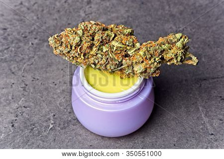 Cannabis Homemade Ointment And Bud