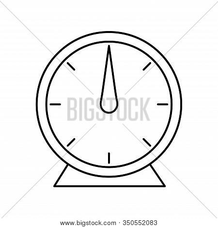 Glossy Vector Illustration Of An Analog 60-minute Timer.