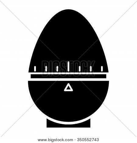 Doodle Icon. Kitchen Timer. Vector Illustration. Kitchen Egg Timer Line Icon On White Background.