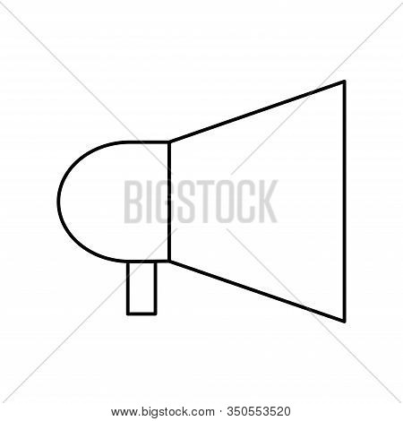 Megaphone Icon, Megaphone Icon Vector, In Trendy Flat Style Isolated On White Background. Megaphone 