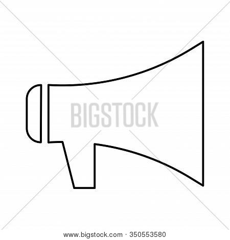 Megaphone Icon, Megaphone Icon Vector, In Trendy Flat Style Isolated On White Background. Megaphone 