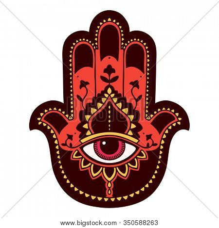 tattoo in traditional style of a hamza