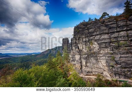 Pravcicka Brana Natural Landscape From Czech Republic