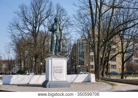 Monument To Schiller, Monument To German Poet, Philosopher And Playwright Friedrich Schiller, Kalini