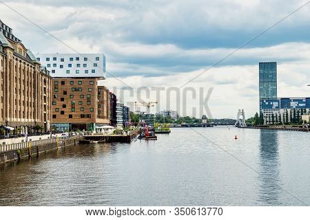 The River Spree Near Oberbaumbrucke In Berlin, Germany