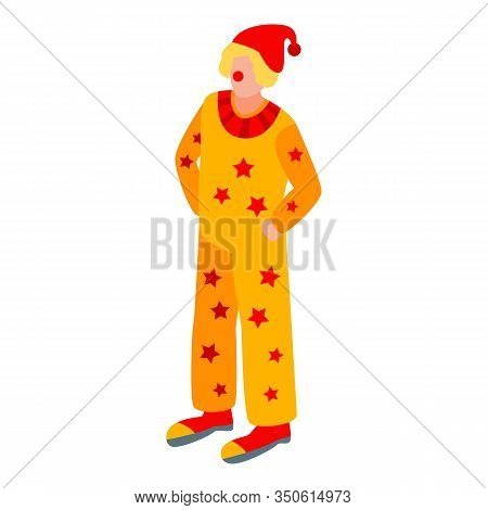 Star Clown Icon. Isometric Of Star Clown Vector Icon For Web Design Isolated On White Background