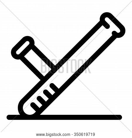 Police Baton Icon. Outline Police Baton Vector Icon For Web Design Isolated On White Background