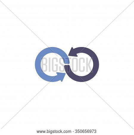 Infinity Sign Icon On Background For Graphic And Web Design. Creative Illustration Concept Symbol Fo