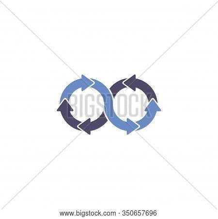 Infinity Sign Icon On Background For Graphic And Web Design. Creative Illustration Concept Symbol Fo