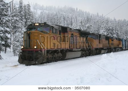 Snö tåg