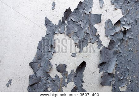 Verf peeling close-up achtergrond.