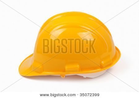 Baret beyaz boş arka planda